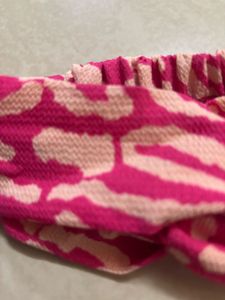 Trendy Pink Leopard Print Twisted Knot Headband
