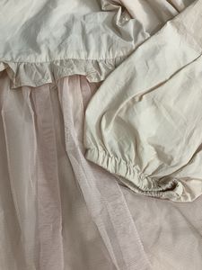 Chic Pink Hooded Jacket with Tulle Skirt