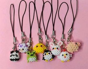 Cute Beaded Animal Charms set of 5