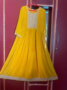 Beautiful Yellow Ethnic Gown