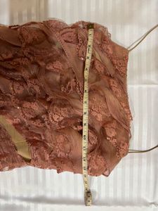 Boho Lace Ruffle Halter Top