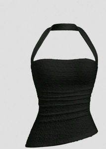 Chic Black Halter Neck Top