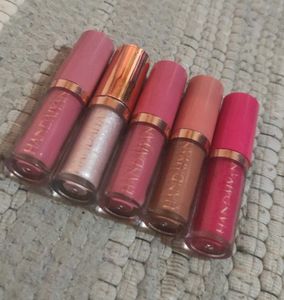 Set of 5 Matte Liquid Lipsticks