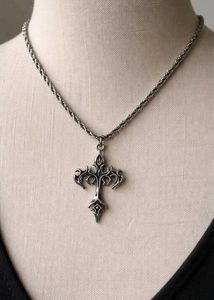 Y2K cross pendant
