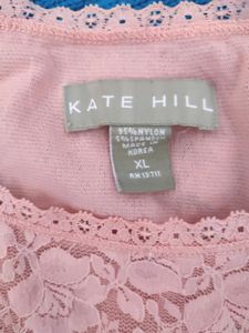 Pink Shell Lace Top