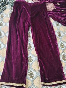 Elegant Velvet Kurta Set