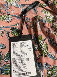 Floral Print Halter Neck Kurta Set