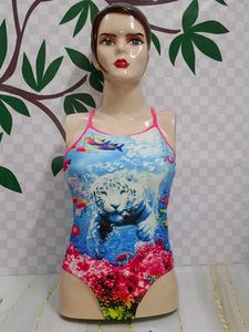 (700)Fun Tiger Print Swimsuit