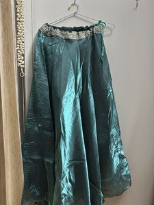 Teal Embellished Lehenga Choli Set