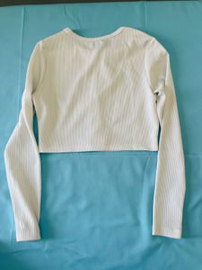 white cardigan