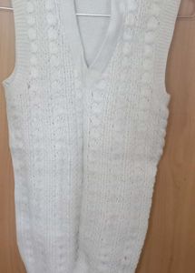 white colour knitted sweater for men or boys