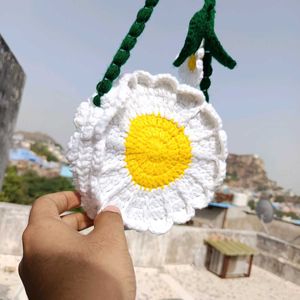 Crochet Daisy Flower sling bag 🌻🧶🎁