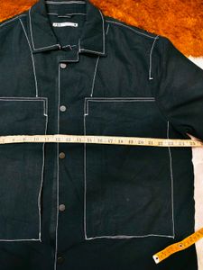 New ZARA Black Short Sleeve Shirt