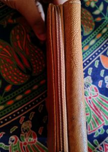 Coral Leather Wallet