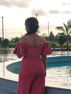 Off-Shoulder Wide-Leg Jumpsuit