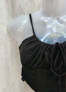 Black Corset Crop Top