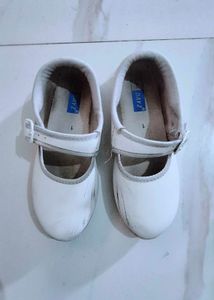 Pairs Of 2 Black N White Casual School Shoes Girl