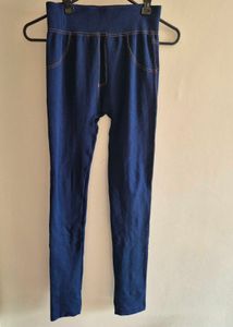 Stylish Red &amp; Blue Leggings Set
