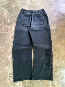 Dark Wash Cargo Pants