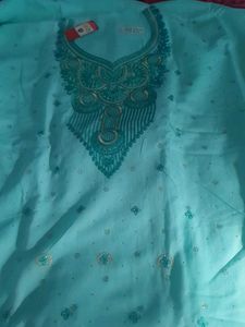 Cotton Unstitched Suit Combo | Sky Blue + Daily We