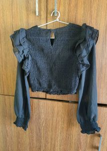 Chic Black Crop Top