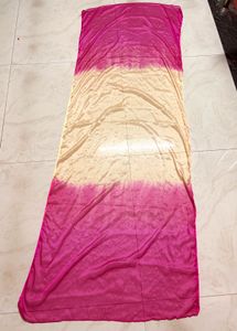 Elegant Pink & Cream Ombre  duppata