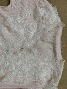 Chic Lace Trimmed Cardigan