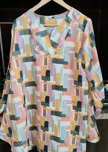 Colorful Abstract Print Kurta