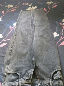 Gray Wash Denim Jeans