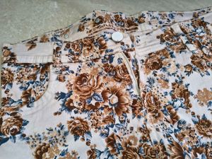 Floral Print capri heavy material
