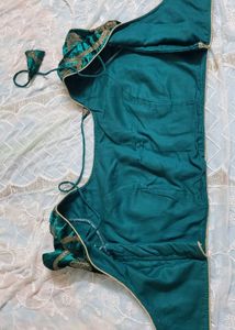 Emerald Green Embroidered Blouse Never Used