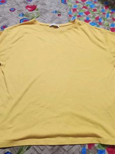Zara - Mustard Yellow Oversized Tee