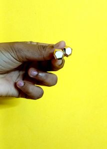 Hexagonal Earrings Bracelet and 2 more earring