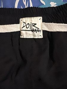 Black &amp; White Striped Wide-Leg Pants