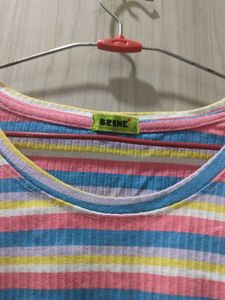Striped Ribbed Knit Top