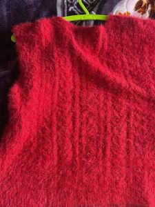 Red Sleeveless sweater