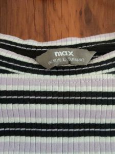 Striped Cropped T-Shirt
