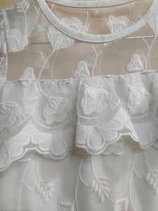 Elegant White Lace Dress