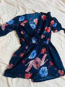 Floral Print Romper