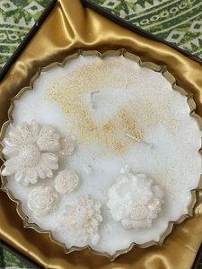 Decorative Floral Scented Candle