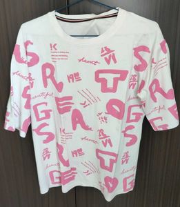 White & Pink T-Shirt