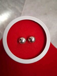 Classic Silver Ball Stud Earrings