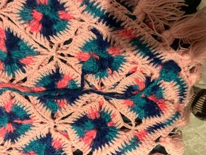 Handmade Crochet poncho for girl