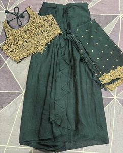 Designer Embroidered 3 piece set💚