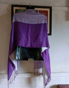 Beautiful Dual Tone Dupatta with Tassels