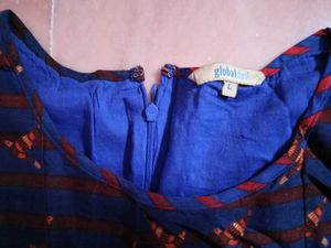 Stylish Blue &amp; Red Printed Dress