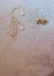 Elegant Ear Climber and Stud Set