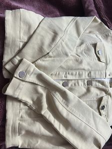 Beige Denim Jacket