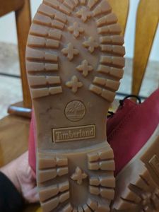 Timberland Red Lace-Up Boots