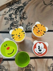 🐯Spill proof 4  Animal Character glasses